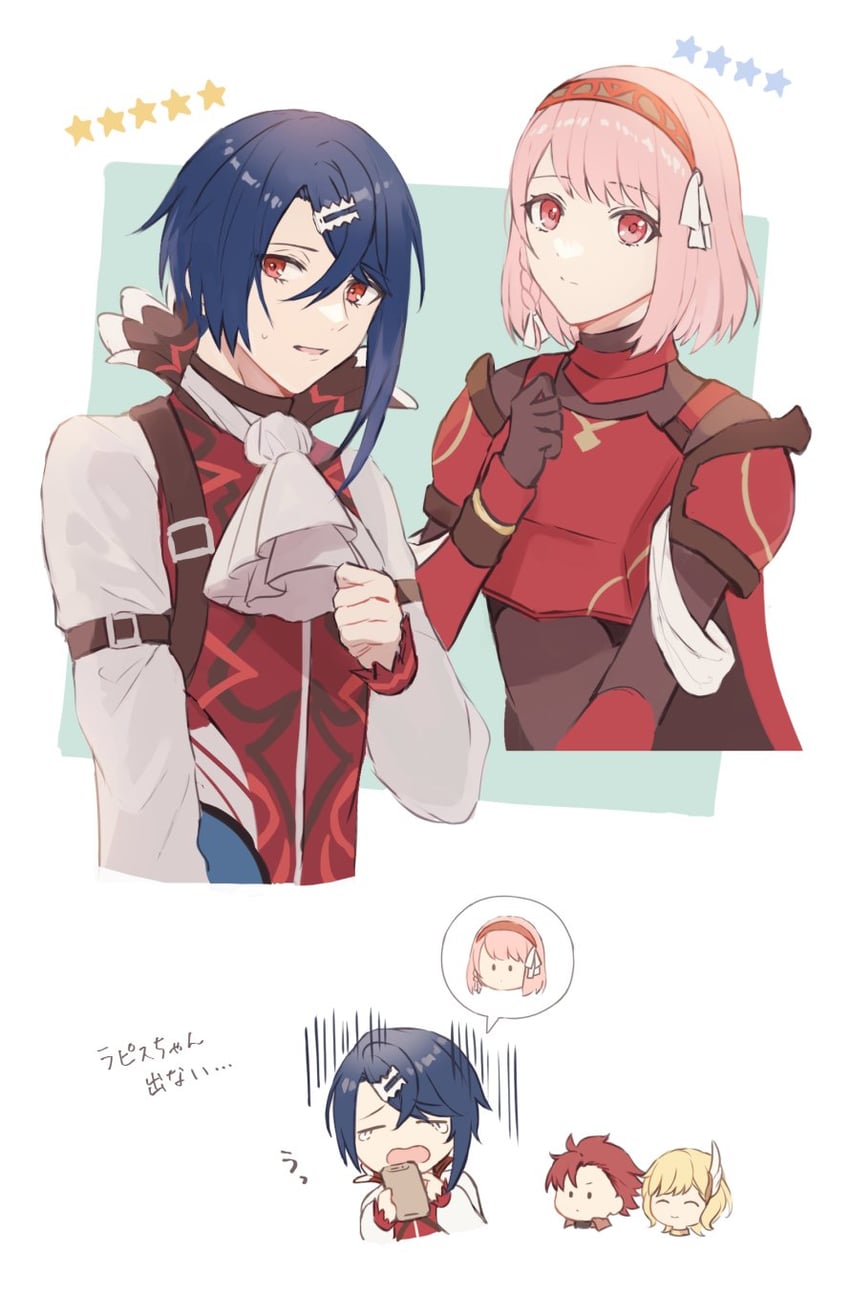 lapis, citrinne, alcryst, and diamant (fire emblem and 2 more) drawn by wspread