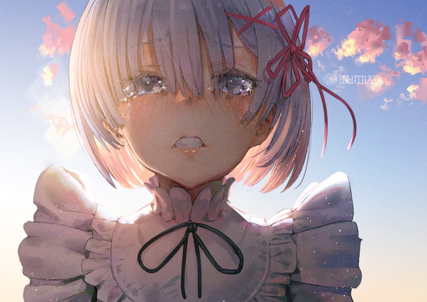 rem (re:zero kara hajimeru isekai seikatsu) drawn by hani_haya