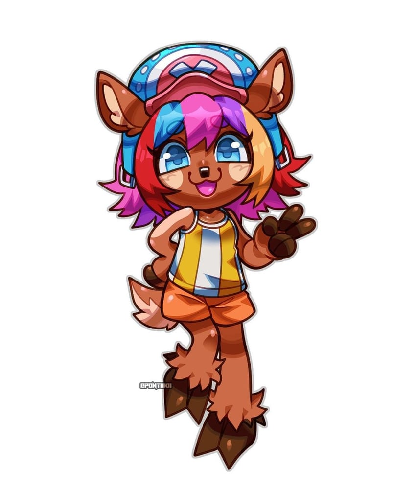 tony tony chopper and melody nosurname (original and 1 more) drawn by pontiikii