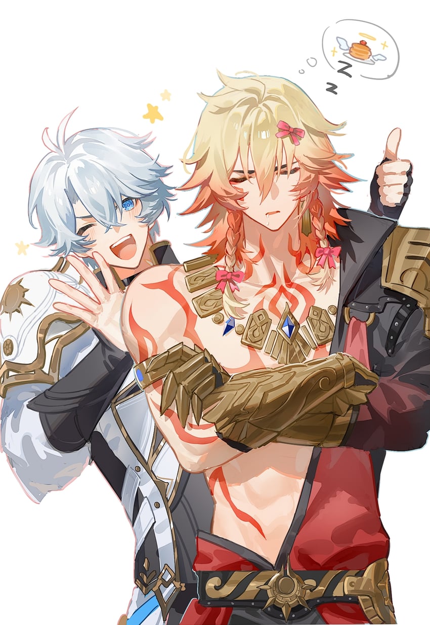 phainon and mydei (honkai and 1 more) drawn by suirandanshihao