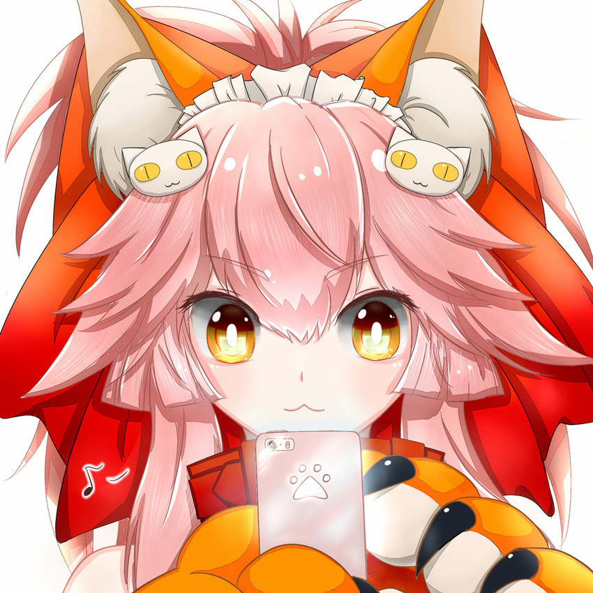 tamamo and tamamo cat (fate and 1 more) drawn by lytlennier