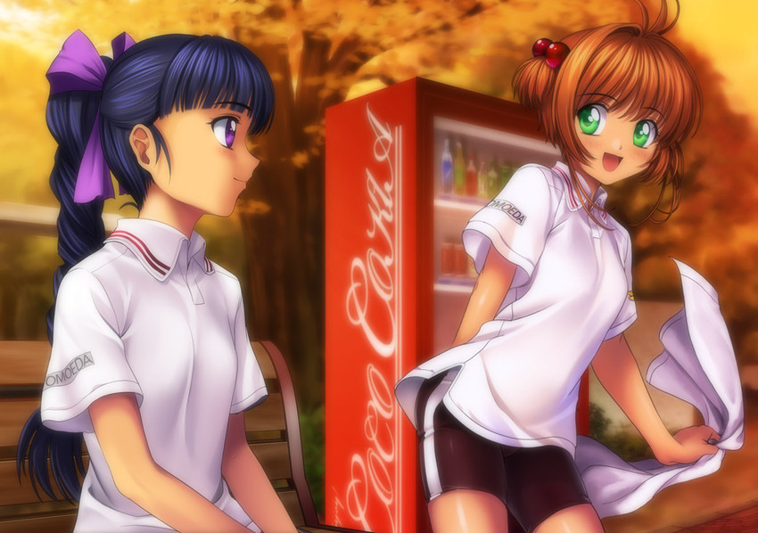 kinomoto sakura and daidouji tomoyo (cardcaptor sakura and 1 more) drawn by mutsuki_(moonknives)