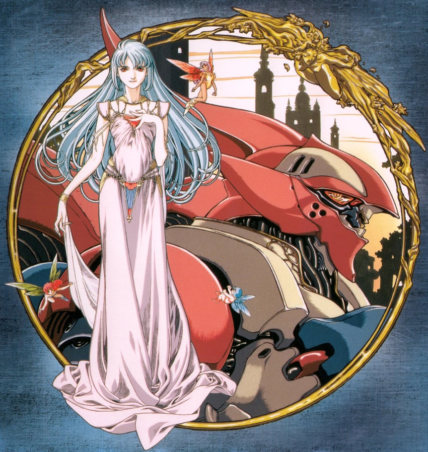 cham fau, ciela lapana, el fino, and bel al (seisenshi dunbine) drawn by yuuki_nobuteru