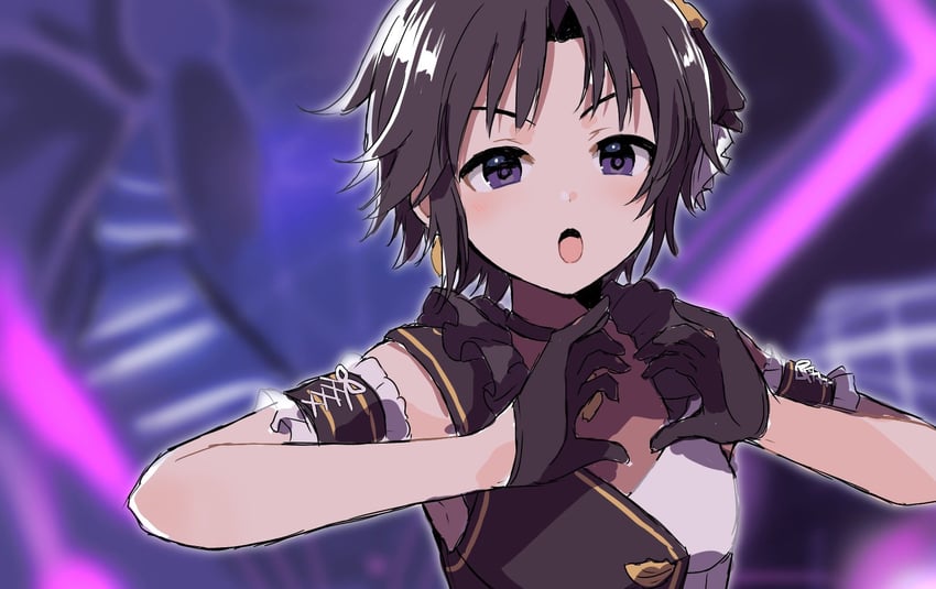 kikuchi makoto (idolmaster and 2 more) drawn by toro_(shiro)