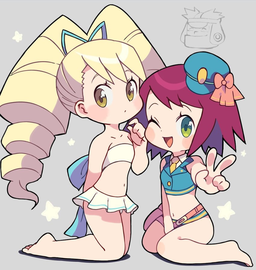 sonia strumm, luna platz, and bud bison (mega man and 1 more) drawn by miyata_(lhr)