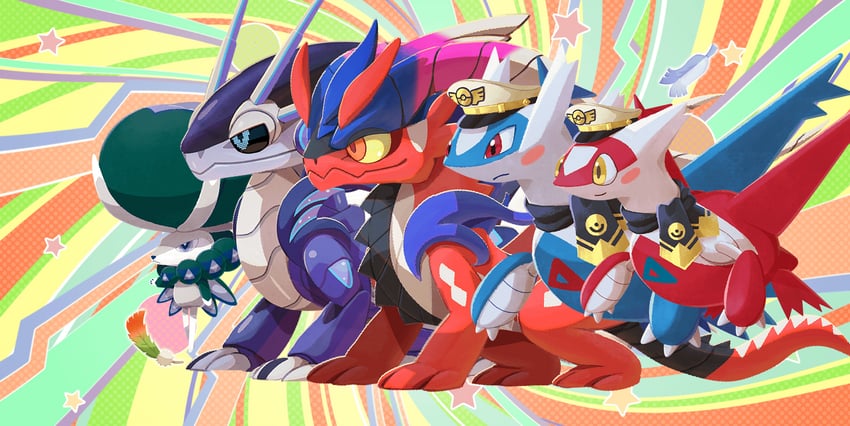 latias, latios, koraidon, miraidon, and calyrex (pokemon and 1 more)
