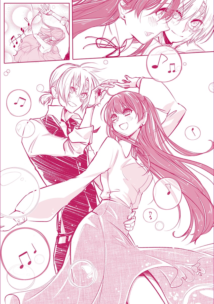 lenalee lee and allen walker (d.gray-man) drawn by kozuuu