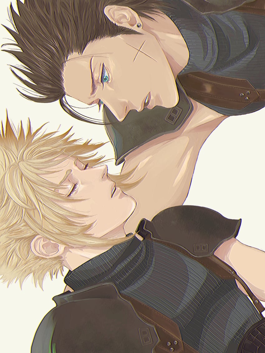 cloud strife and zack fair (final fantasy and 1 more) drawn by user_apdg4354