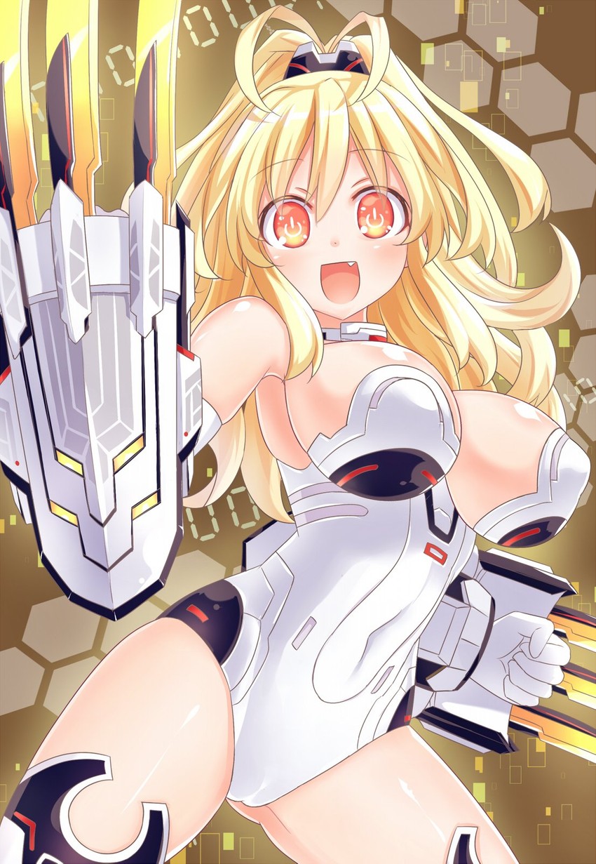 yellow heart (neptune and 1 more) drawn by kazuneko_(wktk1024)