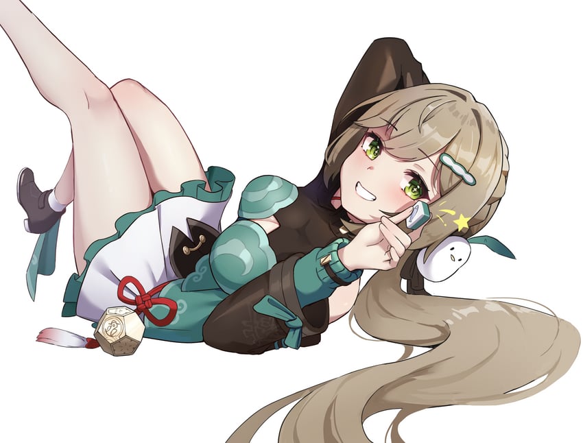 qingque (honkai and 1 more) drawn by hasu_no_shiro
