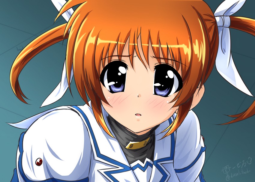 takamachi nanoha (lyrical nanoha and 3 more) drawn by diesel-turbo