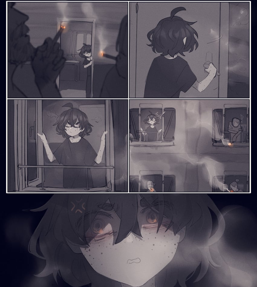 sophie and sophie's father (original) drawn by popopoka