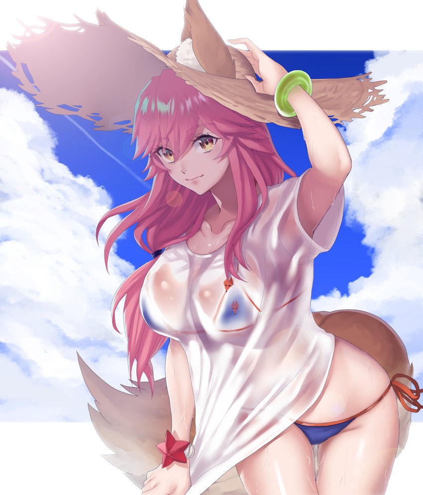 tamamo and tamamo no mae (fate and 1 more) drawn by byakuya_kaien