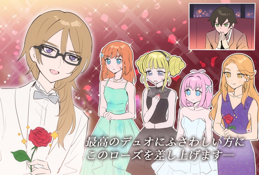 amauri miruki, hibino matsuri, kokoa remon, sumeragi amane, ibuki touma, and 1 more (pretty series and 1 more) drawn by oshiri_(o4ritarou)
