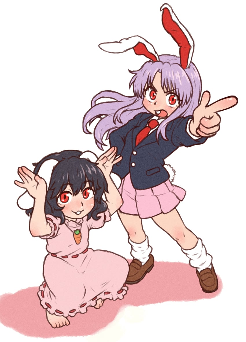 reisen udongein inaba and inaba tewi (touhou) drawn by beachepisode