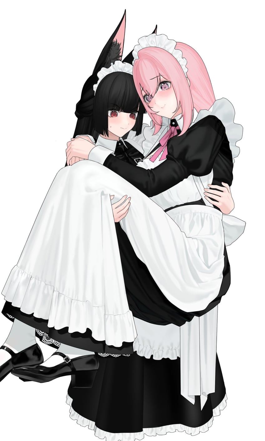 hoshimi miyabi and tsukishiro yanagi (zenless zone zero) drawn by himesamanonete