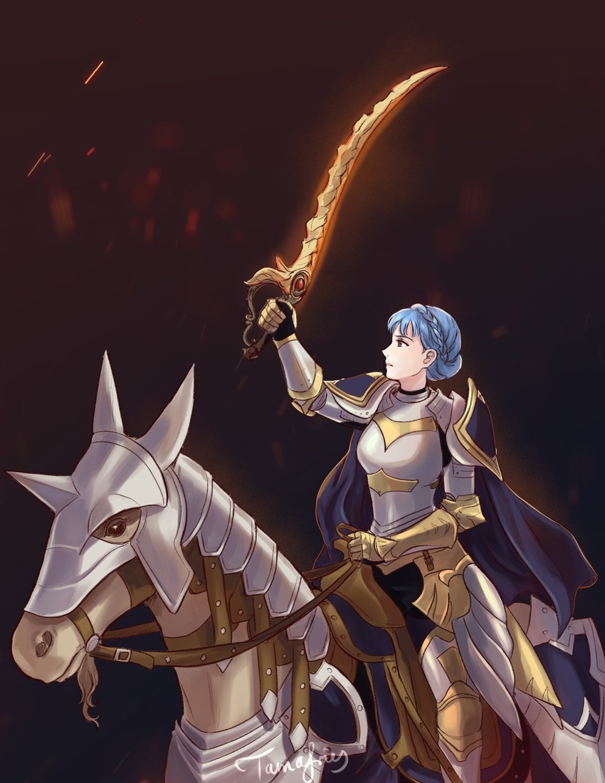 marianne von edmund (fire emblem and 1 more) drawn by tamafry