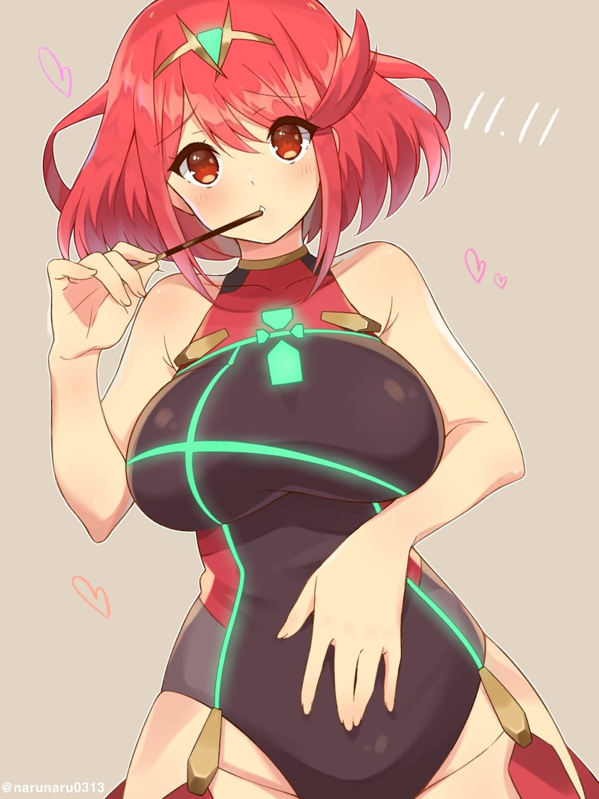 pyra (xenoblade chronicles and 1 more) drawn by narumi_(masatoshi-0313)