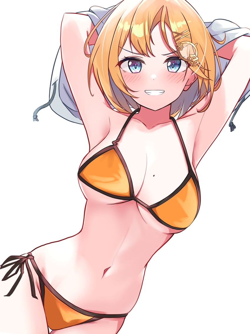 watson amelia (hololive and 1 more) drawn by chillout_tang