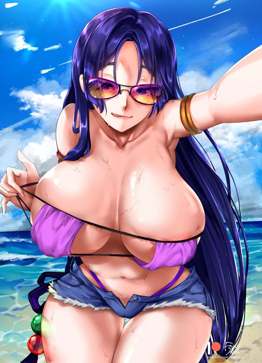 minamoto no raikou (fate and 1 more) drawn by foxyreine