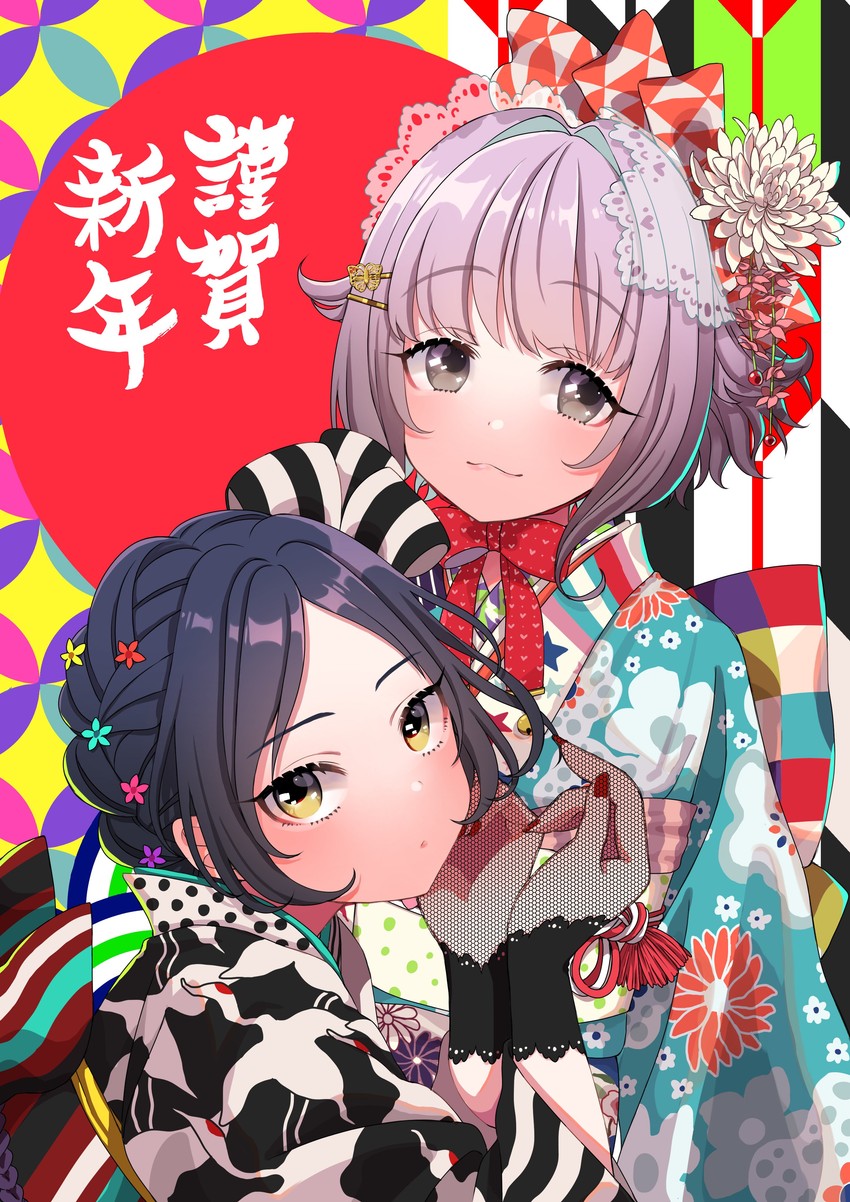 koshimizu sachiko and hayami kanade (idolmaster and 1 more) drawn by madarame_(mdrm89)