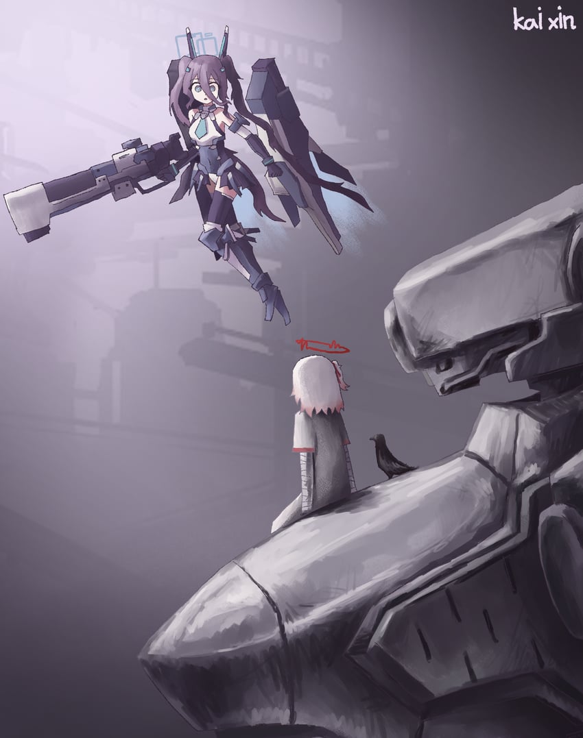 aris, 621, and loader 4 (blue archive and 2 more) drawn by kai_xin
