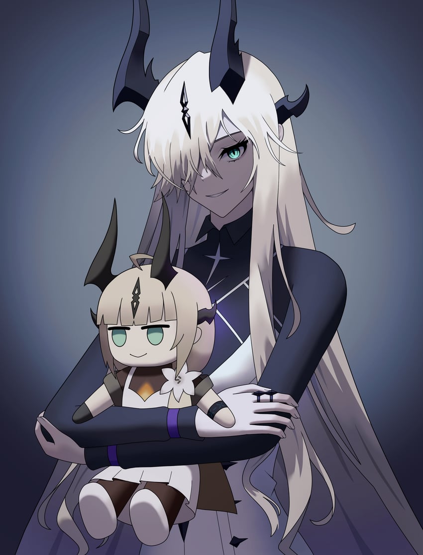 reed, reed the flame shadow, and necrass (arknights) drawn by random_no.39576