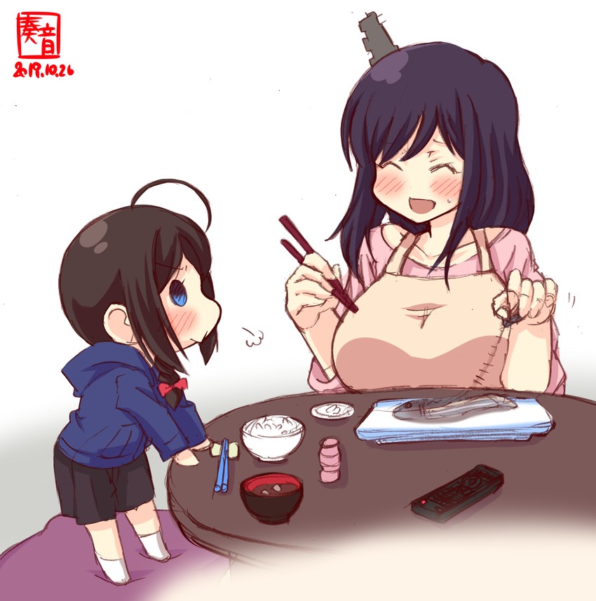 shigure and yamashiro (kantai collection) drawn by kanon_(kurogane_knights)