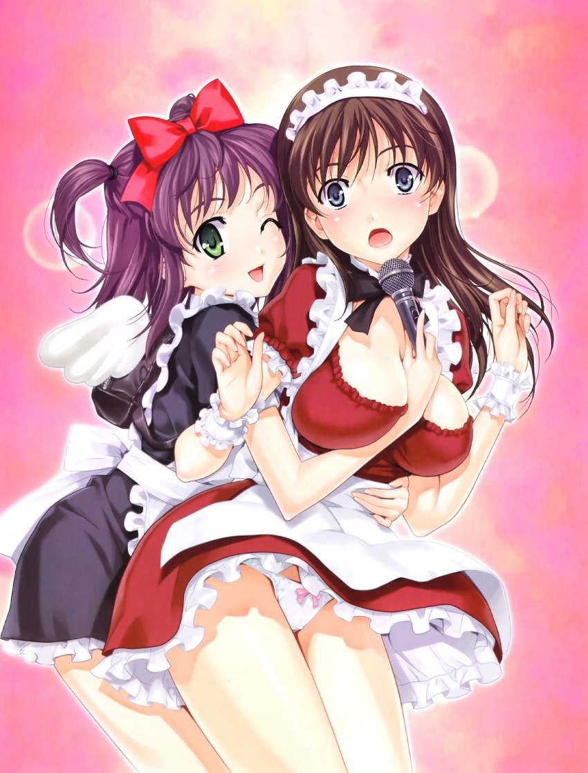 iseshima aya and hiroishi rin (zettai shougeki) drawn by happoubi_jin