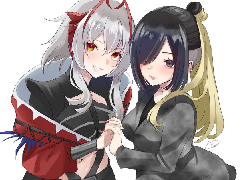 w and wis'adel (original and 1 more) drawn by 0002koko