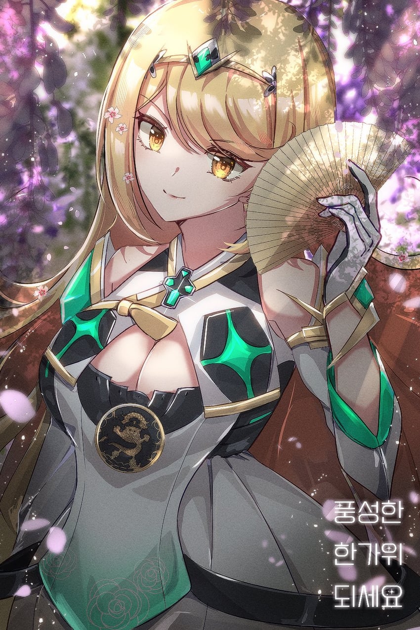 mythra (xenoblade chronicles and 1 more) drawn by zer00han