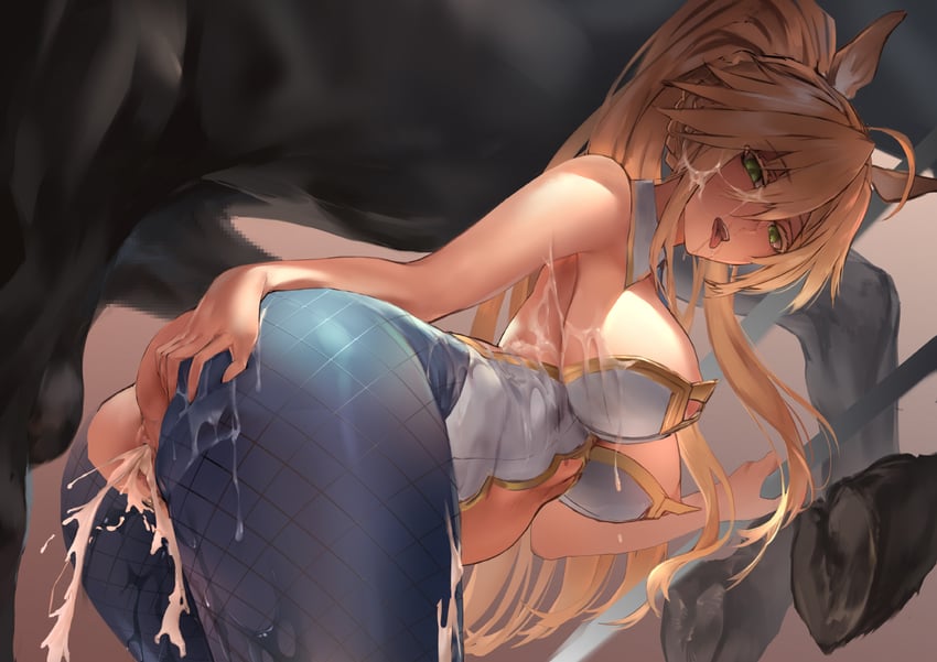 artoria pendragon and saber (fate and 1 more) drawn by polki