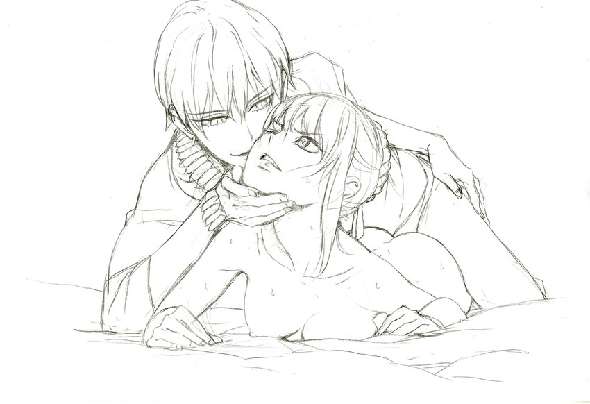 artoria pendragon, saber, and gilgamesh (fate and 1 more) drawn by fetishist