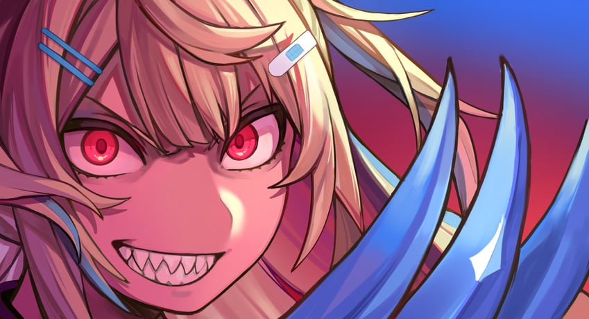 fuwawa abyssgard (hololive and 1 more) drawn by rakku_(rkrmz0n)