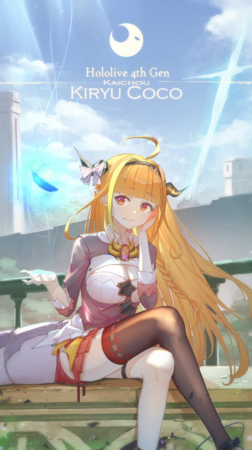 kiryu coco and bibi (hololive and 1 more) drawn by monkey1468