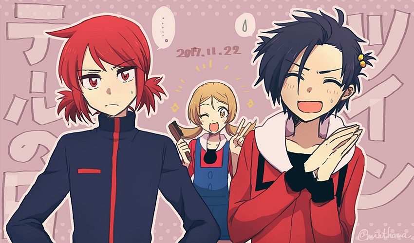 ethan, lyra, and silver (pokemon and 1 more) drawn by gensi