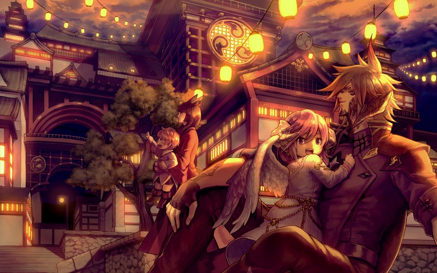 warrior of light and neru (final fantasy and 1 more) drawn by clutch2130