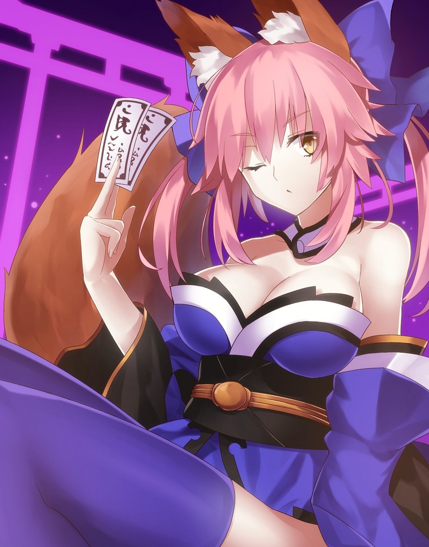 tamamo and tamamo no mae (fate and 1 more) drawn by minamina