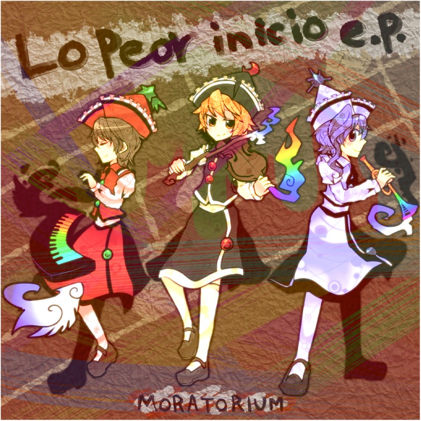lunasa prismriver, merlin prismriver, and lyrica prismriver (touhou) drawn by itomugi-kun
