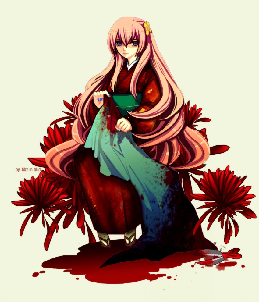 megurine luka and sudou kayo (vocaloid and 2 more) drawn by mzz