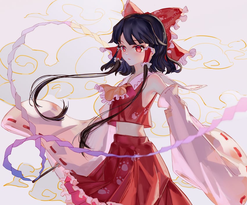 hakurei reimu (touhou and 1 more) drawn by vanink