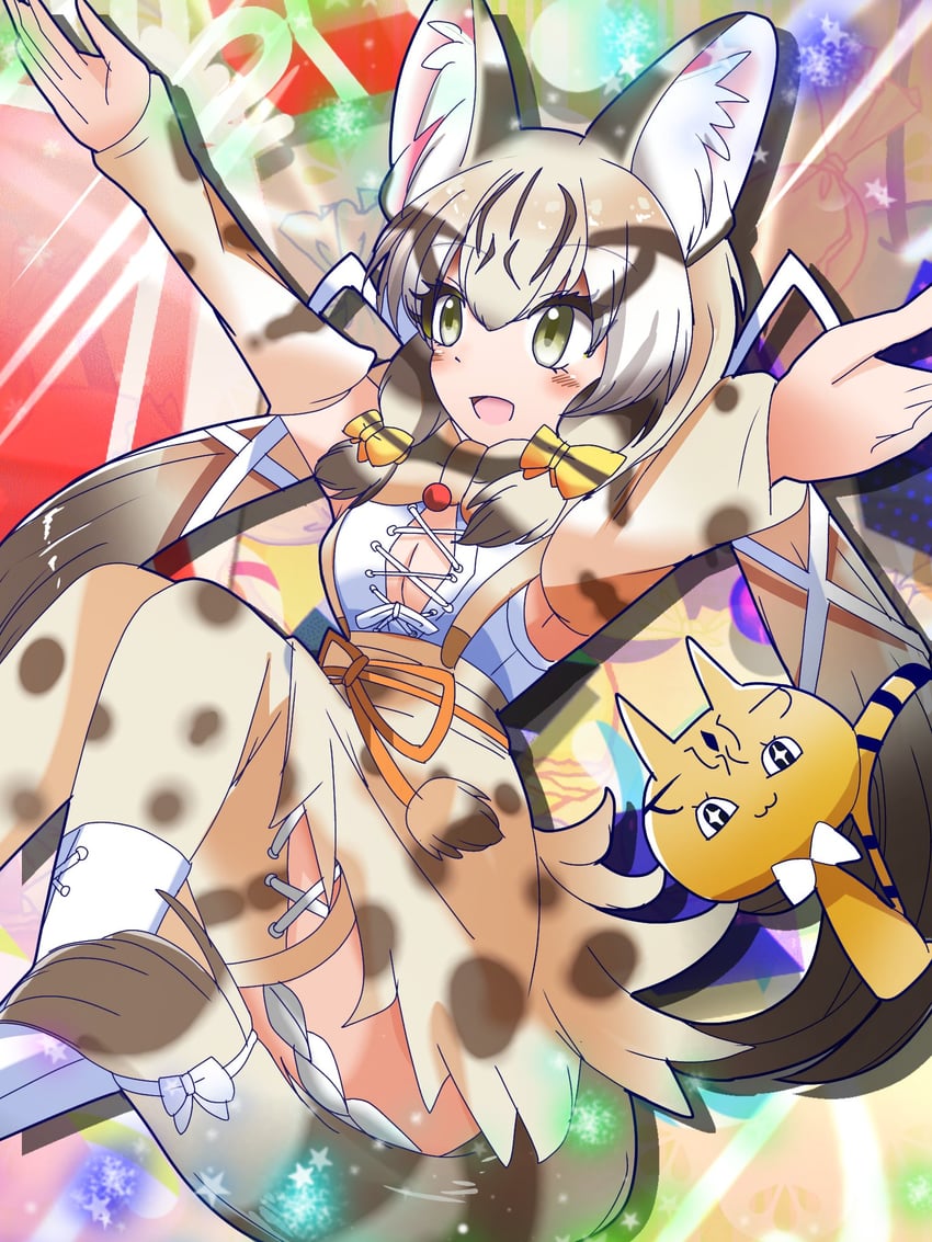 geoffroy's cat (kemono friends and 1 more) drawn by kiryu_(rnrwbhybsxj4qgk)