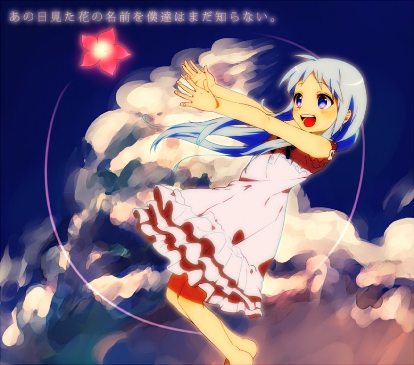 honma meiko (ano hi mita hana no namae wo bokutachi wa mada shiranai.) drawn by kurasaki_moroko