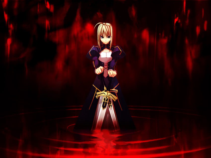 artoria pendragon and saber (fate and 1 more)