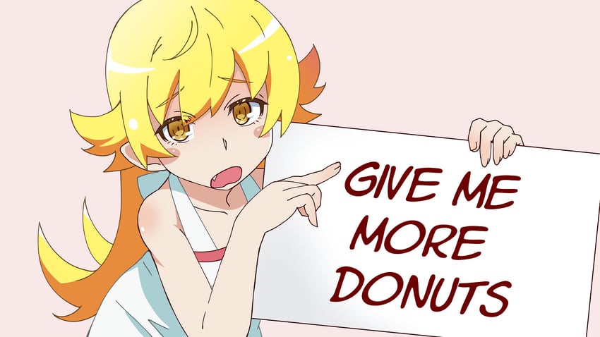 oshino shinobu (monogatari and 1 more) drawn by fooring