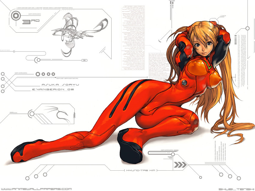 souryuu asuka langley (neon genesis evangelion) drawn by kim_hyung_tae