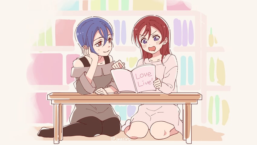 wakana shiki and yoneme mei (love live! and 1 more) drawn by imamura_(imaziro)