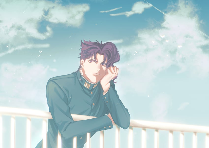 kakyoin noriaki (jojo no kimyou na bouken and 1 more) drawn by huayv666