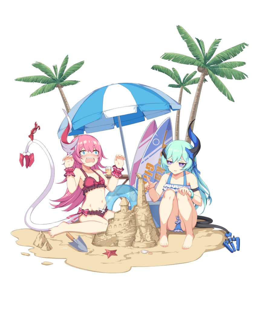 rozaliya olenyeva and liliya olenyeva (honkai and 1 more) drawn by bitmap_(mhs_45755)