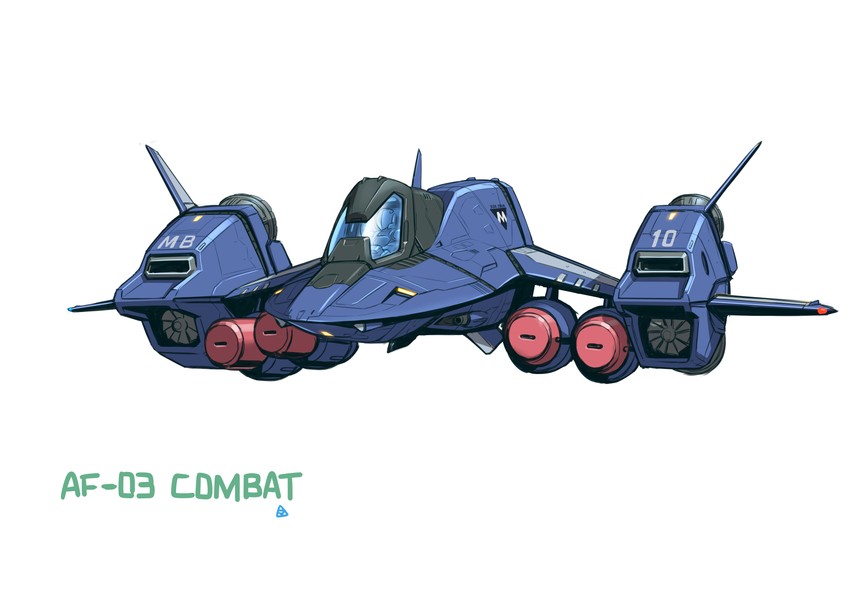 mospeada and af-03 combat (kikou souseiki mospeada and 1 more) drawn by mercy_rabbit